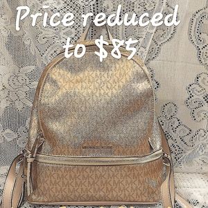 Rose Gold MK Backpack